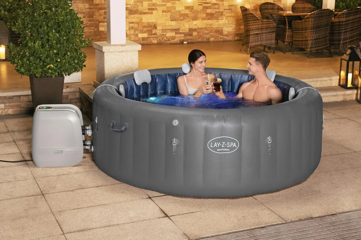 Lay-Z Spa Santorini EnergySense HydroJet opblaasbare spa - 7 persoons