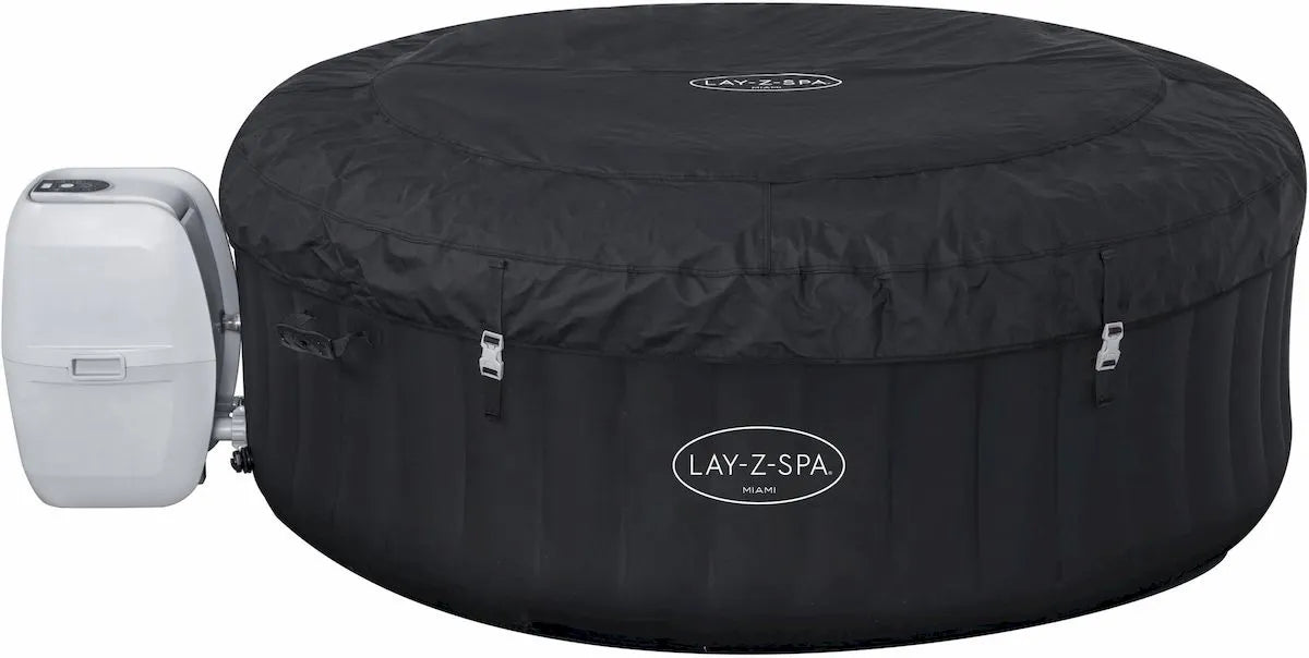 Lay-Z Spa Miami AirJet opblaasbare spa met isolerende beschermhoes - 4 persoons