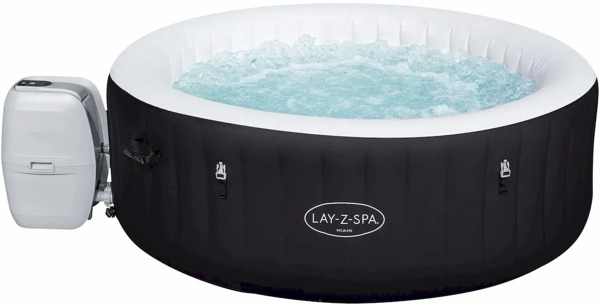 Lay-Z Spa Miami AirJet opblaasbare spa met isolerende beschermhoes - 4 persoons