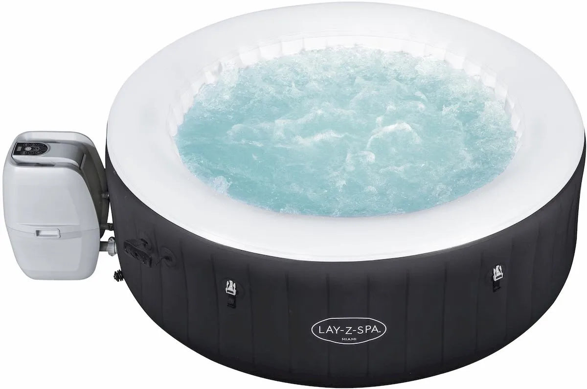 Lay-Z Spa Miami AirJet opblaasbare spa met isolerende beschermhoes - 4 persoons