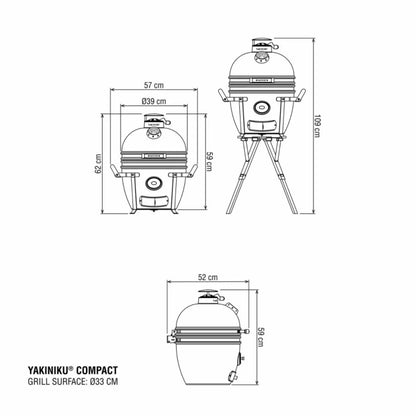Yakiniku Basic Kamado barbecue - compact
